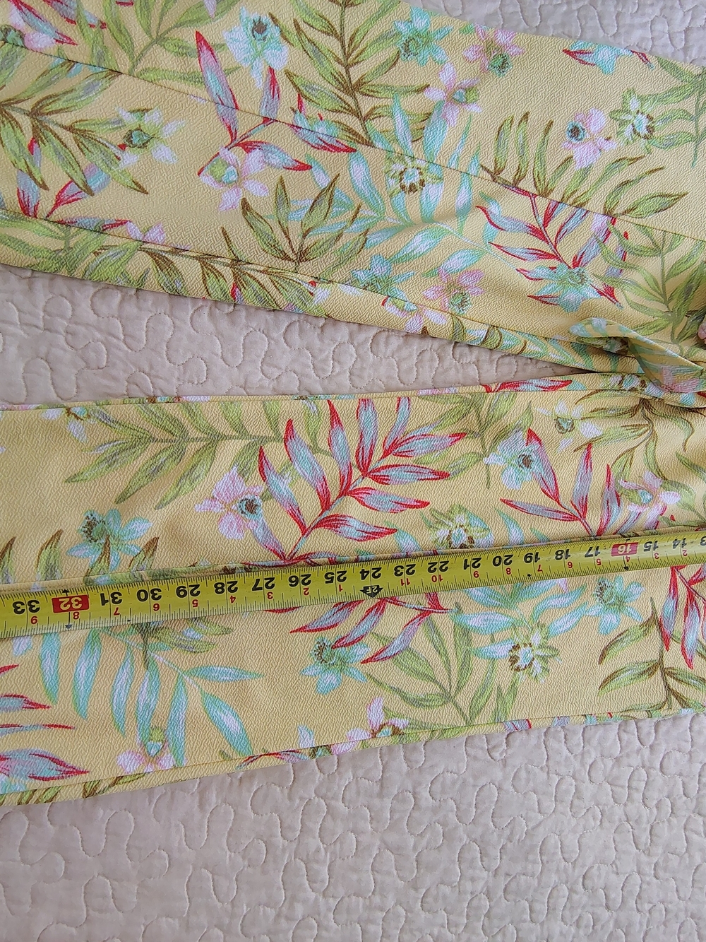 No Boundaries Yellow Tropical Pants Set Size XXL. - Picture 3 of 13